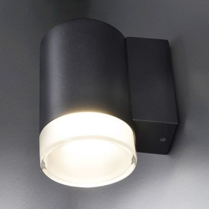 Brilagi - LED RGBW dimmable applique murale d'extérieur MATERA 1xGU10/4,8W/230V 3000K IP54 noire + télécommande
