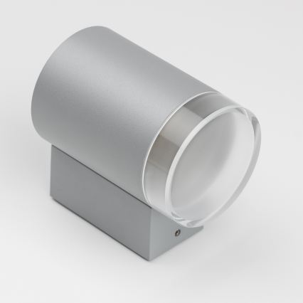 Brilagi - LED RGBW dimmable Applique murale d'extérieur MATERA 1xGU10/6W/230V 3000K IP54 gris + télécommande