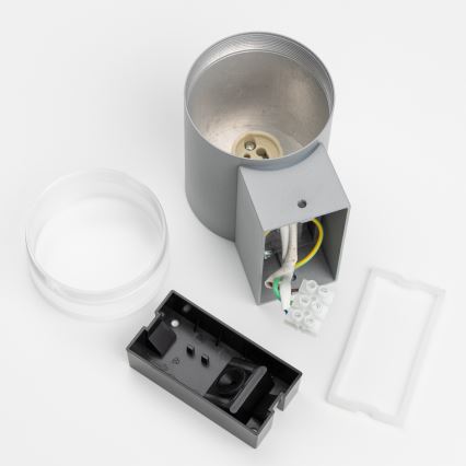 Brilagi - LED RGBW dimmable Applique murale d'extérieur MATERA 1xGU10/6W/230V 3000K IP54 gris + télécommande