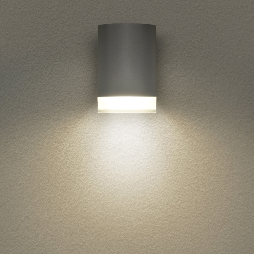 Brilagi - LED RGBW dimmable Applique murale d'extérieur MATERA 1xGU10/6W/230V 3000K IP54 gris + télécommande
