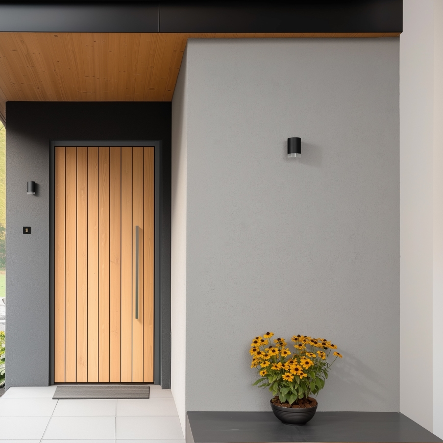 Brilagi - LED RGBW dimmable applique murale d'extérieur MATERA 1xGU10/6W/230V 3000K IP54 noire + télécommande