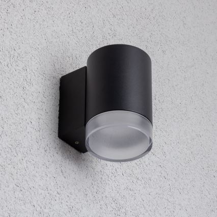 Brilagi - LED RGBW dimmable applique murale d'extérieur MATERA 1xGU10/6W/230V 3000K IP54 noire + télécommande
