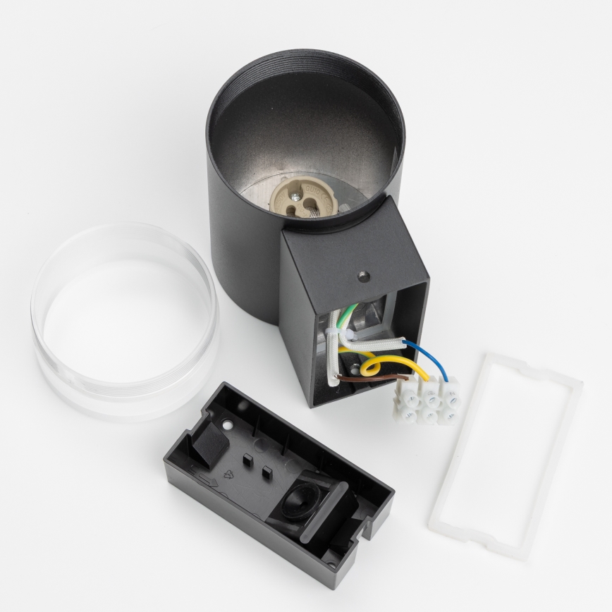 Brilagi - LED RGBW dimmable applique murale d'extérieur MATERA 1xGU10/6W/230V 3000K IP54 noire + télécommande