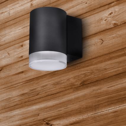 Brilagi - LED RGBW dimmable applique murale d'extérieur MATERA 1xGU10/6W/230V 3000K IP54 noire + télécommande