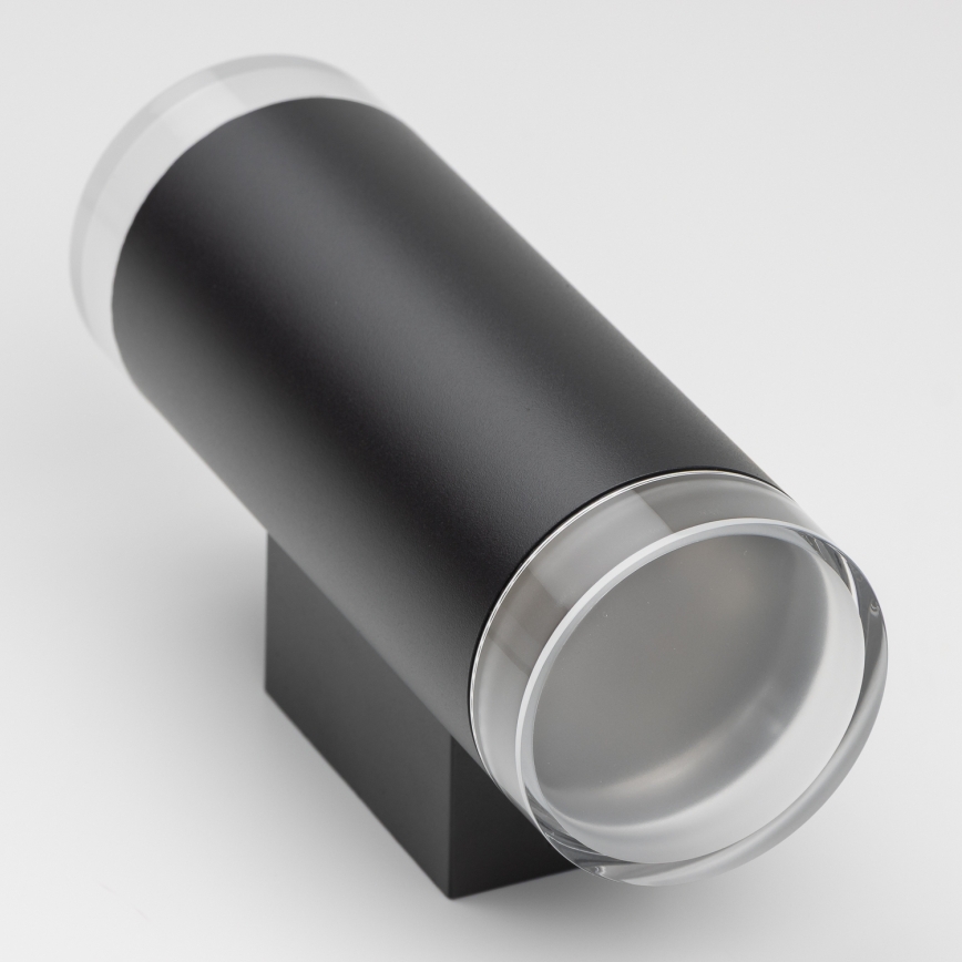 Brilagi - LED RGBW Applique murale extérieure dimmable MATERA 2xGU10/6W/230V 3000K IP54 noire + télécommande