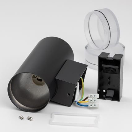 Brilagi - LED RGBW Applique murale extérieure dimmable MATERA 2xGU10/6W/230V 3000K IP54 noire + télécommande