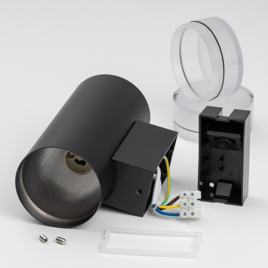 Brilagi - LED RGBW Applique murale extérieure dimmable MATERA 2xGU10/6W/230V 3000K IP54 noire + télécommande