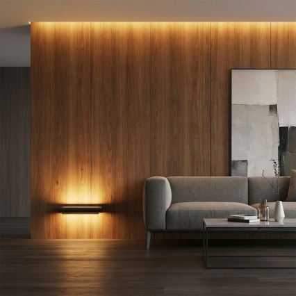 Brilagi - Applique murale d'extérieur LED SALERNO LED/12W/230V 35,5 cm noire IP65