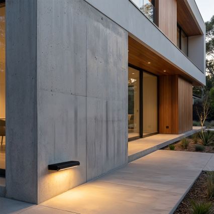 Brilagi - Applique murale d'extérieur LED SALERNO LED/12W/230V 35,5 cm noire IP65