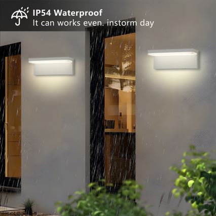 Brilagi - Applique murale d'extérieur LED TESSI LED/10W/230V blanche IP54