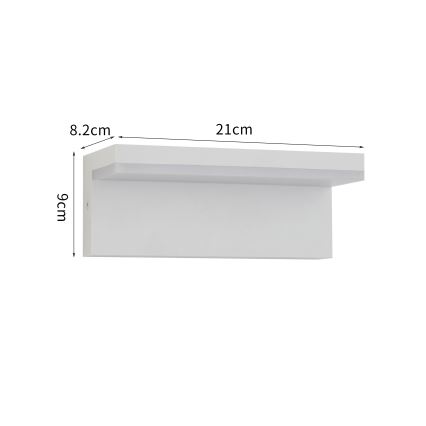 Brilagi - Applique murale d'extérieur LED TESSI LED/10W/230V blanche IP54