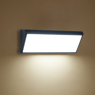 Brilagi - Applique murale d'extérieur LED TRIANGLE LED/42W/230V 3000/4000/6500K 45 cm noire IP65