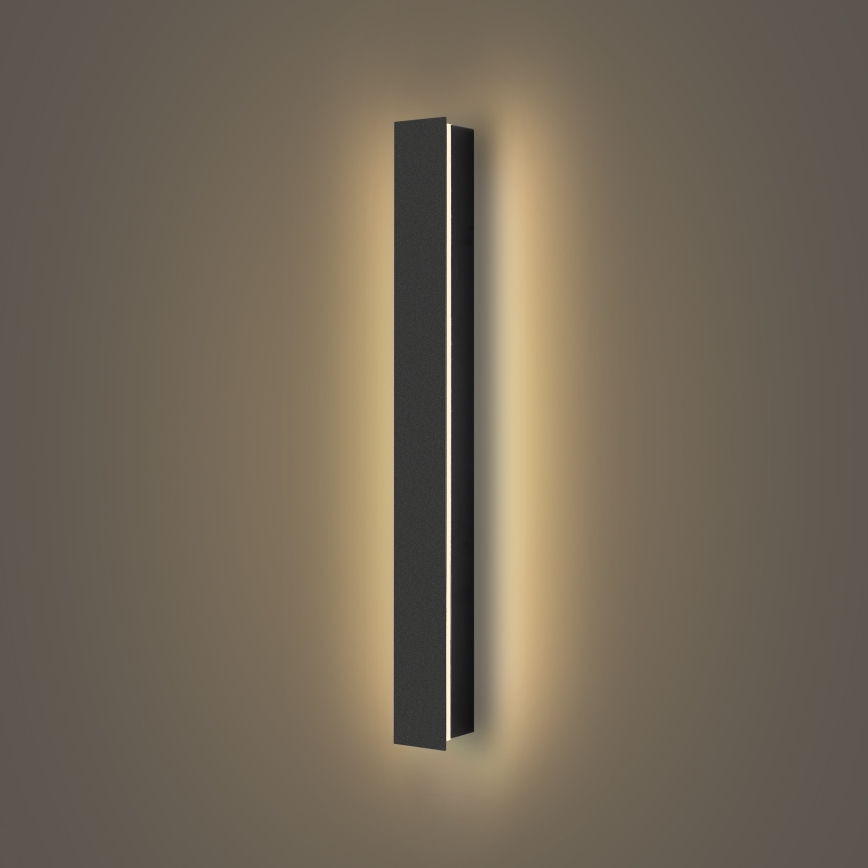 Brilagi - Applique murale d'extérieur LINEAR LED/12W/230V 3000K IP65 50 cm noire