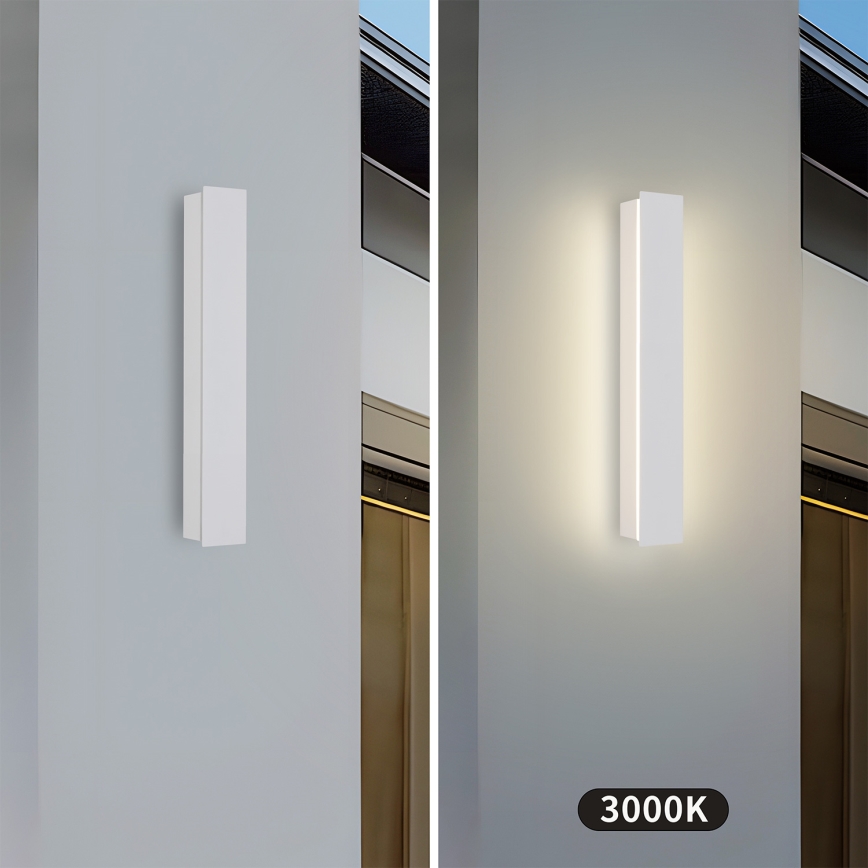 Brilagi - Applique murale d'extérieur LINEAR LED/8W/230V 3000K IP65 30 cm blanche IRC 90
