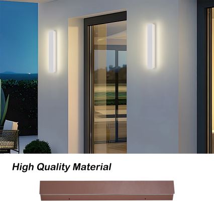 Brilagi - Applique murale d'extérieur LINEAR LED/8W/230V 3000K IP65 30 cm blanche IRC 90
