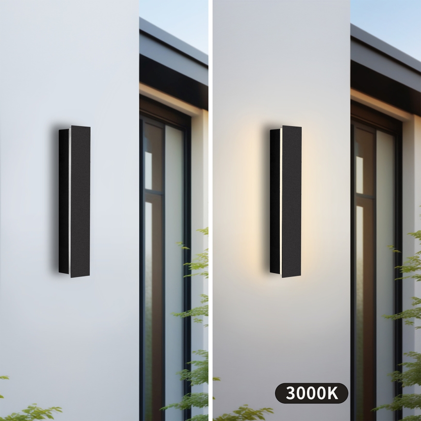 Brilagi - Applique murale extérieure LINEAR LED/8W/230V 3000K IP65 30 cm noire IRC 90