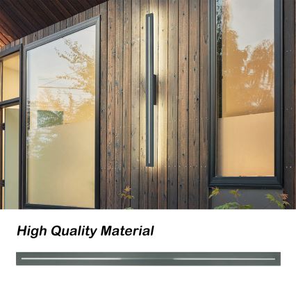Brilagi - Applique murale extérieure LED LINEO 24W/230V 3000K IP65 100 cm anthracite IRC 90