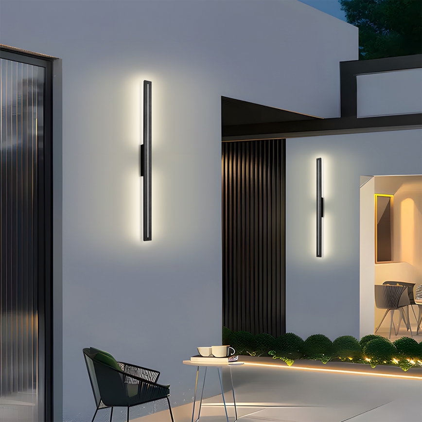Brilagi - Applique murale LED d'extérieur LINEO LED/24W/230V 3000K IP65 100 cm noir IRC 90