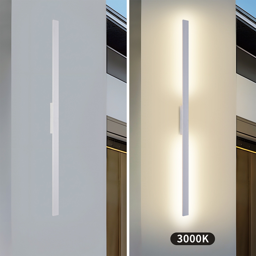 Brilagi - Applique murale extérieure LED LUNA LED/30W/230V 3000K IP65 150 cm blanche IRC 90