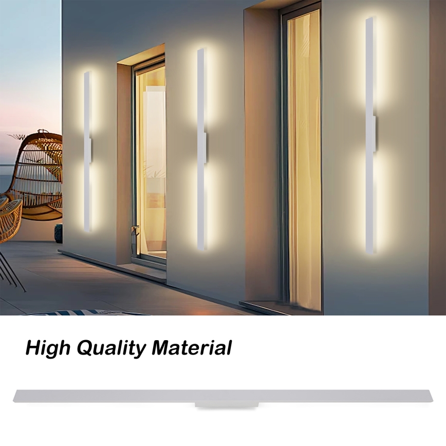 Brilagi - Applique murale extérieure LED LUNA LED/30W/230V 3000K IP65 150 cm blanche IRC 90