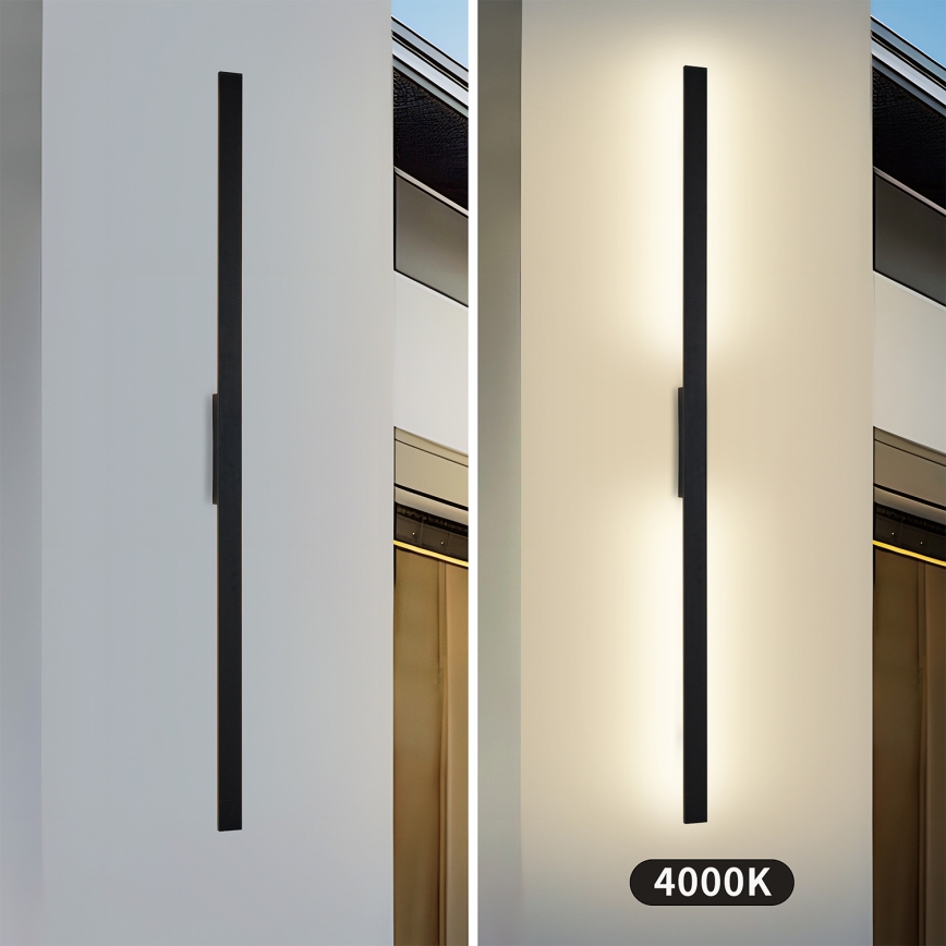 Brilagi - Applique murale d'extérieur LED LUNA LED/30W/230V 4000K IP65 150 cm noir IRC 90
