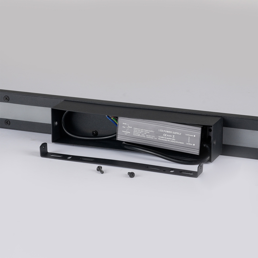 Brilagi - Applique murale d'extérieur LED LUNA LED/30W/230V 4000K IP65 150 cm noir IRC 90