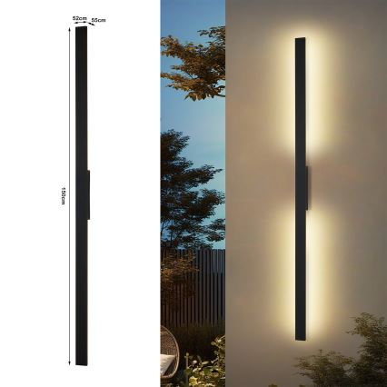 Brilagi - Applique murale d'extérieur LED LUNA LED/30W/230V 4000K IP65 150 cm noir IRC 90