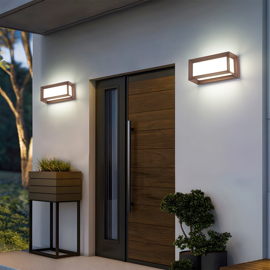 Brilagi - Applique murale d'extérieur PARKER 1xE27/60W/230V marron IP44