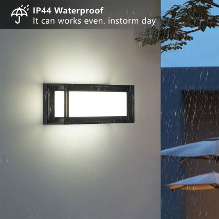 Brilagi - Applique murale d'extérieur PARKER 1xE27/60W/230V noire IP44