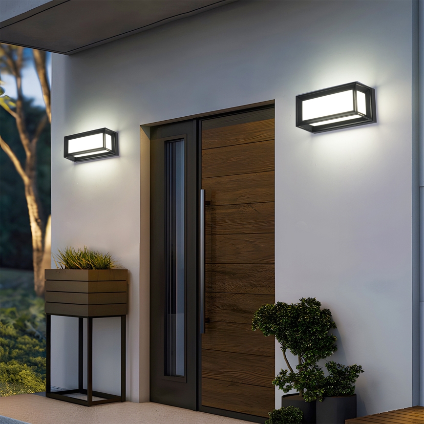 Brilagi - Applique murale d'extérieur PARKER 1xE27/60W/230V noire IP44