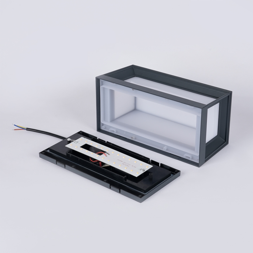 Brilagi - Applique murale d'extérieur LED PARKER LED/12W/230V 3000/4500/6000K anthracite IP44