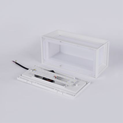 Brilagi - Applique murale extérieure LED PARKER LED/12W/230V 3000/4500/6000K blanche IP44