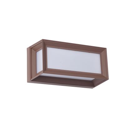 Brilagi - Applique murale extérieure LED PARKER LED/12W/230V 3000/4500/6000K marron IP44