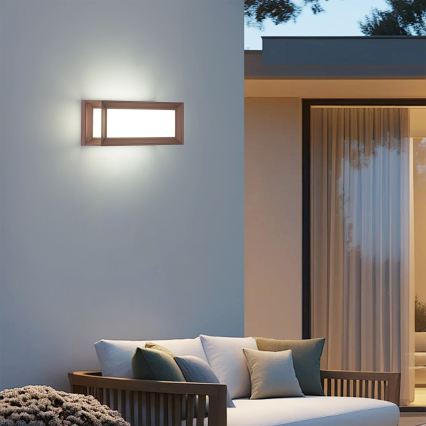 Brilagi - Applique murale extérieure LED PARKER LED/12W/230V 3000/4500/6000K marron IP44