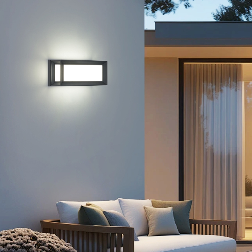 Brilagi - Applique murale d'extérieur PARKER LED/12W/230V anthracite IP44