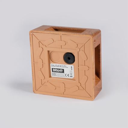 Brilagi - Applique murale d'extérieur QUADRAY LED/6W/230V finition bois IP54