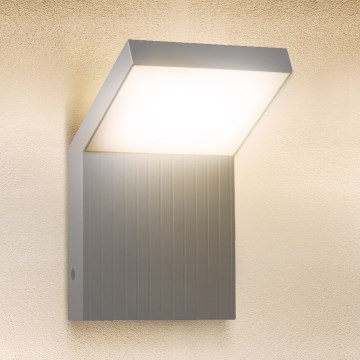 Brilagi - Applique murale d'extérieur RIANO LED/8W/230V argentée IP65