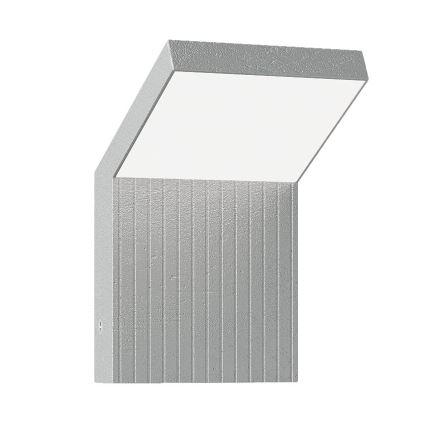 Brilagi - Applique murale d'extérieur RIANO LED/8W/230V argentée IP65