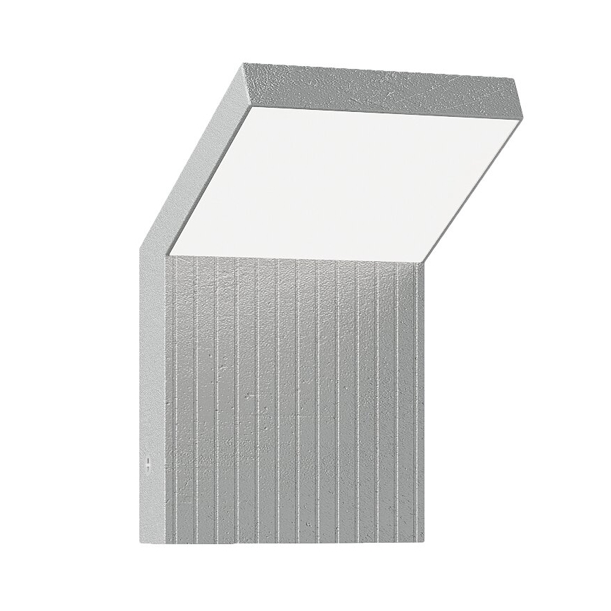 Brilagi - Applique murale d'extérieur RIANO LED/8W/230V argentée IP65