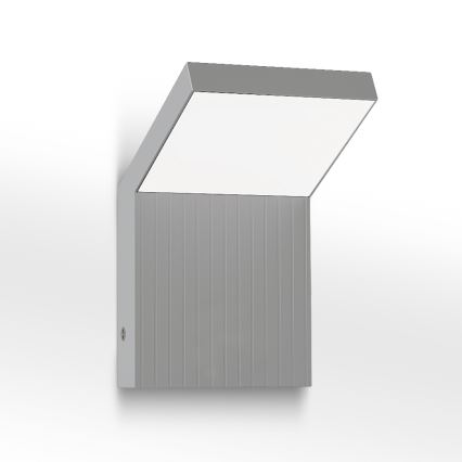 Brilagi - Applique murale d'extérieur RIANO LED/8W/230V argentée IP65