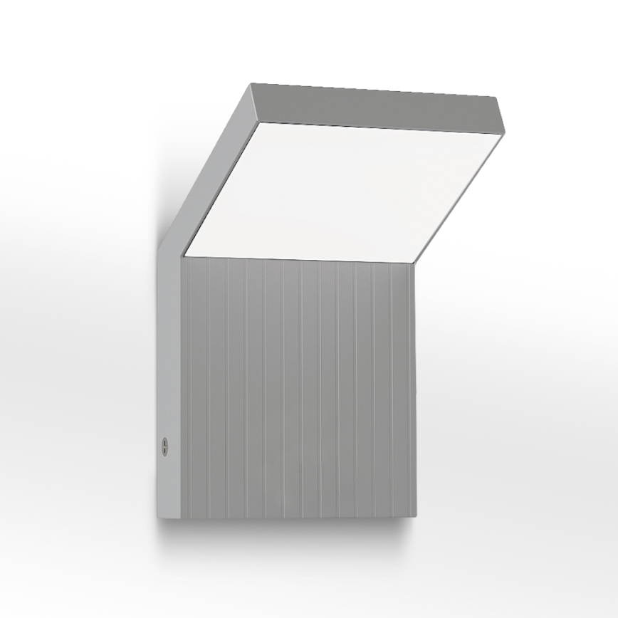 Brilagi - Applique murale d'extérieur RIANO LED/8W/230V argentée IP65