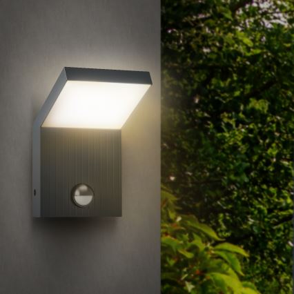 Brilagi - Applique murale d'extérieur LED avec détecteur RIANO LED/8W/230V anthracite IP65