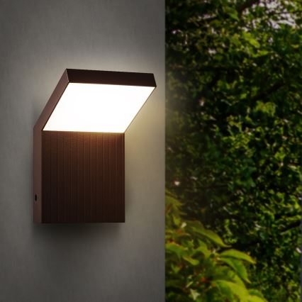 Brilagi - Applique murale d'extérieur RIANO LED/8W/230V brun IP65