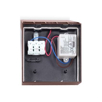 Brilagi - Applique murale d'extérieur RIANO LED/8W/230V brun IP65