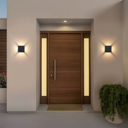 Brilagi - Applique murale extérieure à LED QUADRAY LED/6W/230V noire IP54