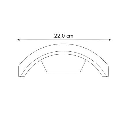Brilagi - Applique murale extérieure ARCELO LED/8W/230V IP54