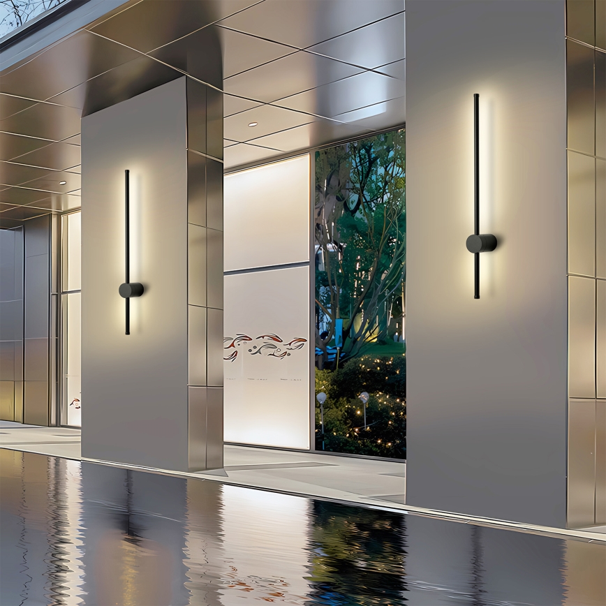 Brilagi - Applique murale LED d'extérieur AURA LED/12W/230V 3000K IP54 65 cm noir CRI 90