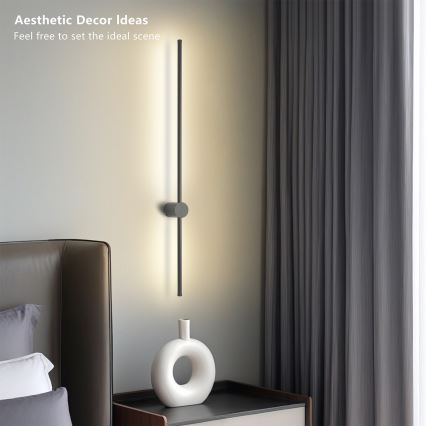 Brilagi - Applique murale extérieure LED AURA LED/20W/230V 3000K IP54 97 cm anthracite IRC 90
