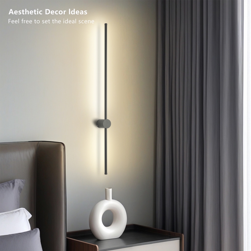 Brilagi - Applique murale extérieure LED AURA LED/20W/230V 3000K IP54 97 cm anthracite IRC 90
