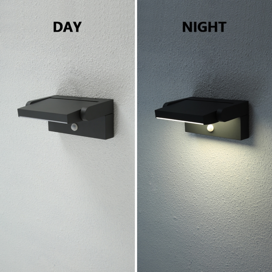 Brilagi - Applique murale extérieure avec détecteur ANKLE LED/12,5W/230V IP54